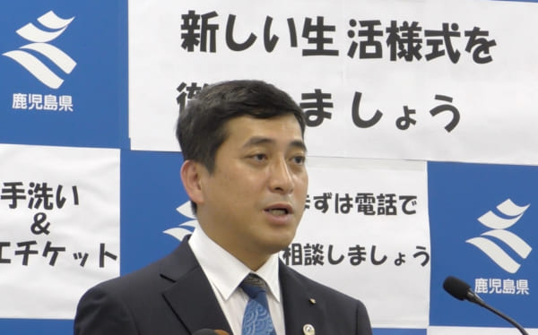 塩田康一新鹿児島県知事の就任会見。実は筆者がここに参加できたことは大きな変化だった。(撮影/畠山理仁)