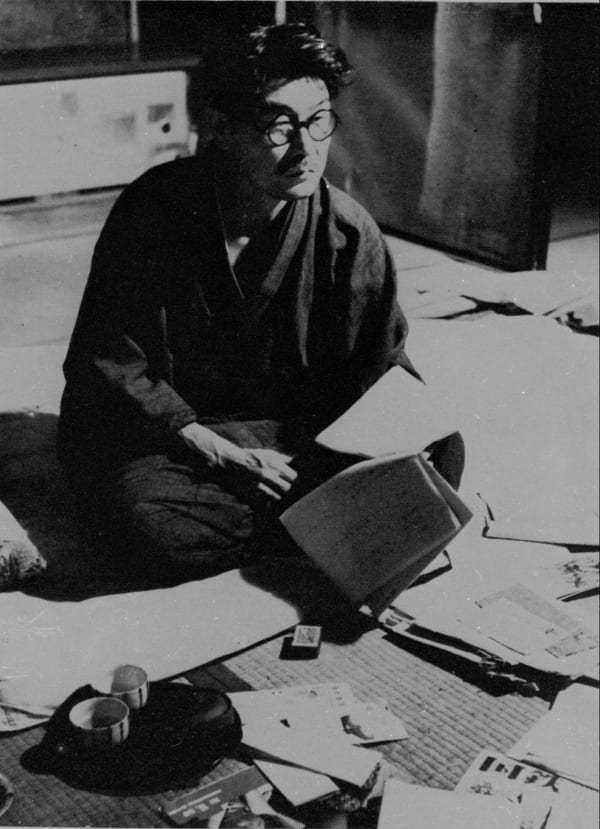読売文学賞を受賞した翌年の草野心平(写真提供/草野心平記念文学館)
