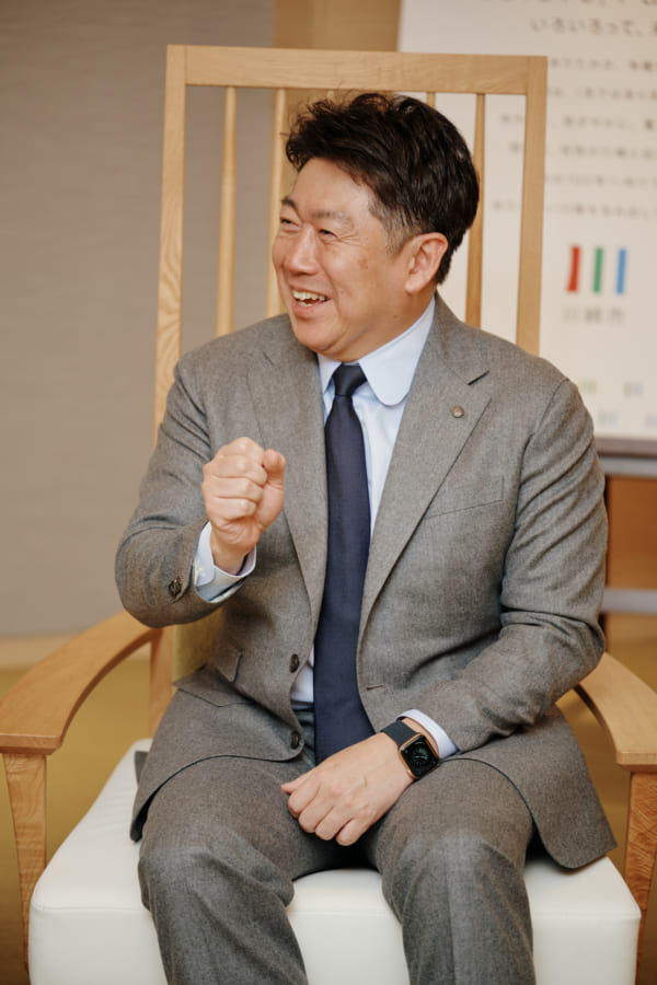 地元、川崎市出身の福田市長。昨年3期目の当選を果たした。