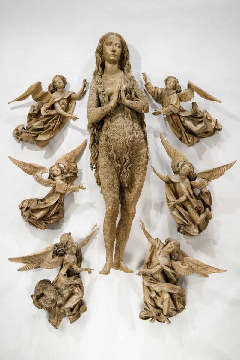 ティルマン・リーメンシュナイダー〈天使に支えられる聖マグダレーナ〉1490-1492年　ドイツ、ミュンヘン[バイエルン国立美術館]