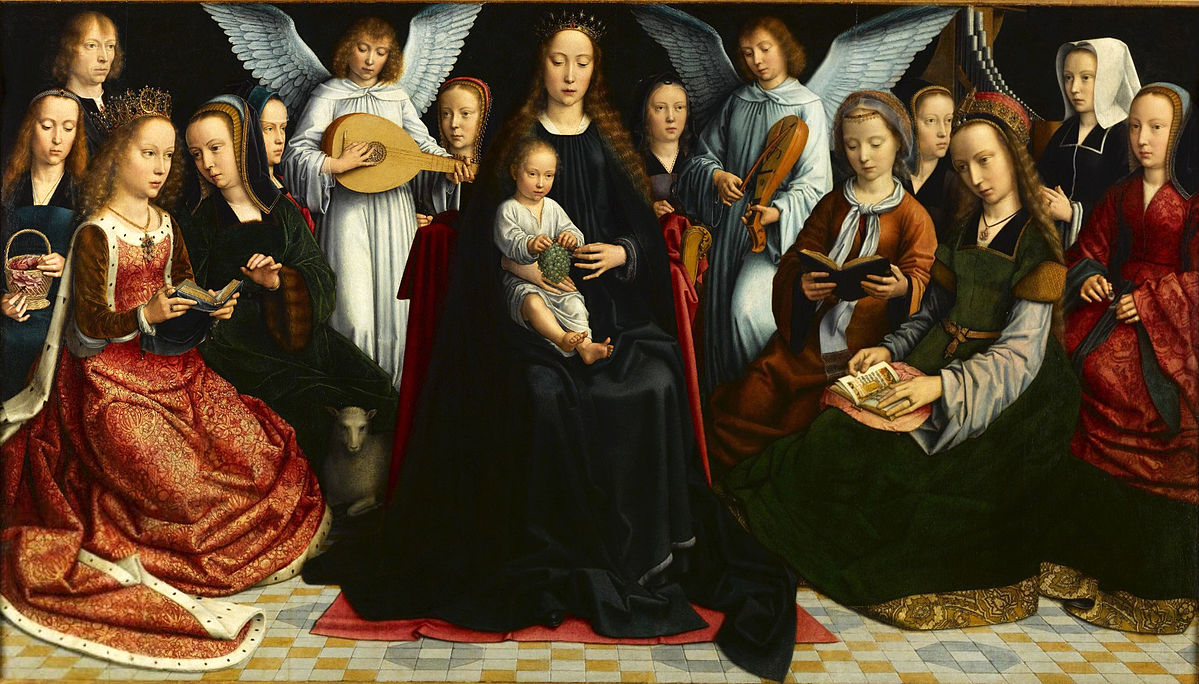 ヘラルト・ダフィット〈処女のなかの聖母マリア〉1509年　フランス、ルーアン［市立美術館］
