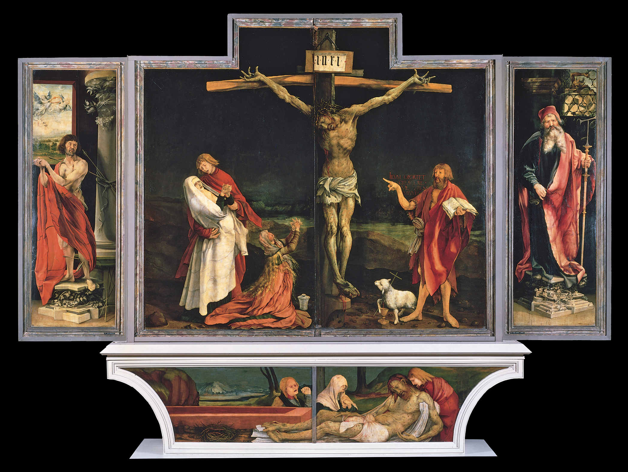 マティアス・グリューネヴァルト〈イーゼンハイム祭壇画〉1516年  ドイツ、コルマール [ウンターリンデン美術館] 