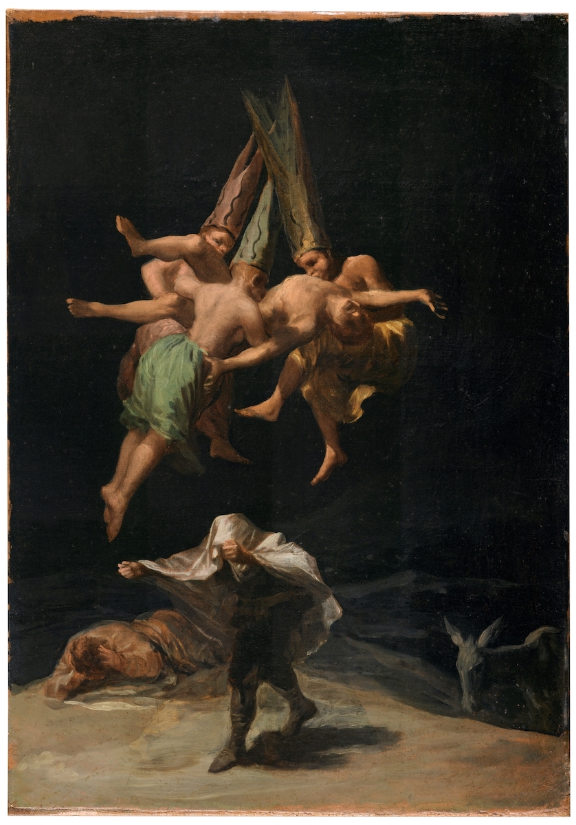 フランシスコ・デ・ゴヤ〈魔女たちの飛翔〉1798年 スペイン、マドリード[プラド美術館]