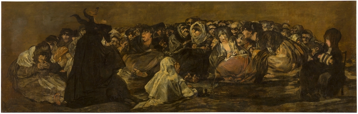 フランシスコ・デ・ゴヤ〈魔女たちのサバト〉1821年、スペイン、マドリード[プラド美術館]