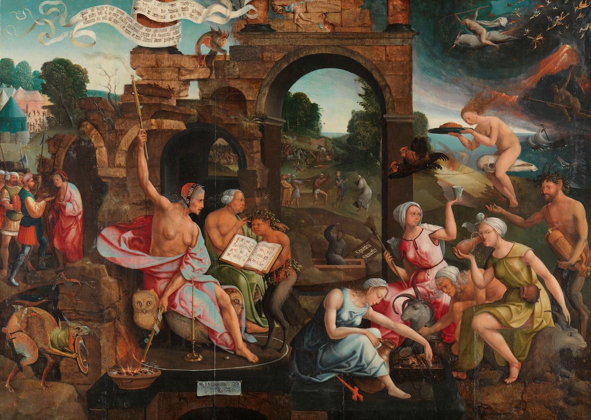 ヤーコブ・コルネリスゾーン・ファン・オーストザーネン〈エンドアの魔女（The Witch of Endor）〉1526年頃 オランダ、アムステルダム［国立美術館］