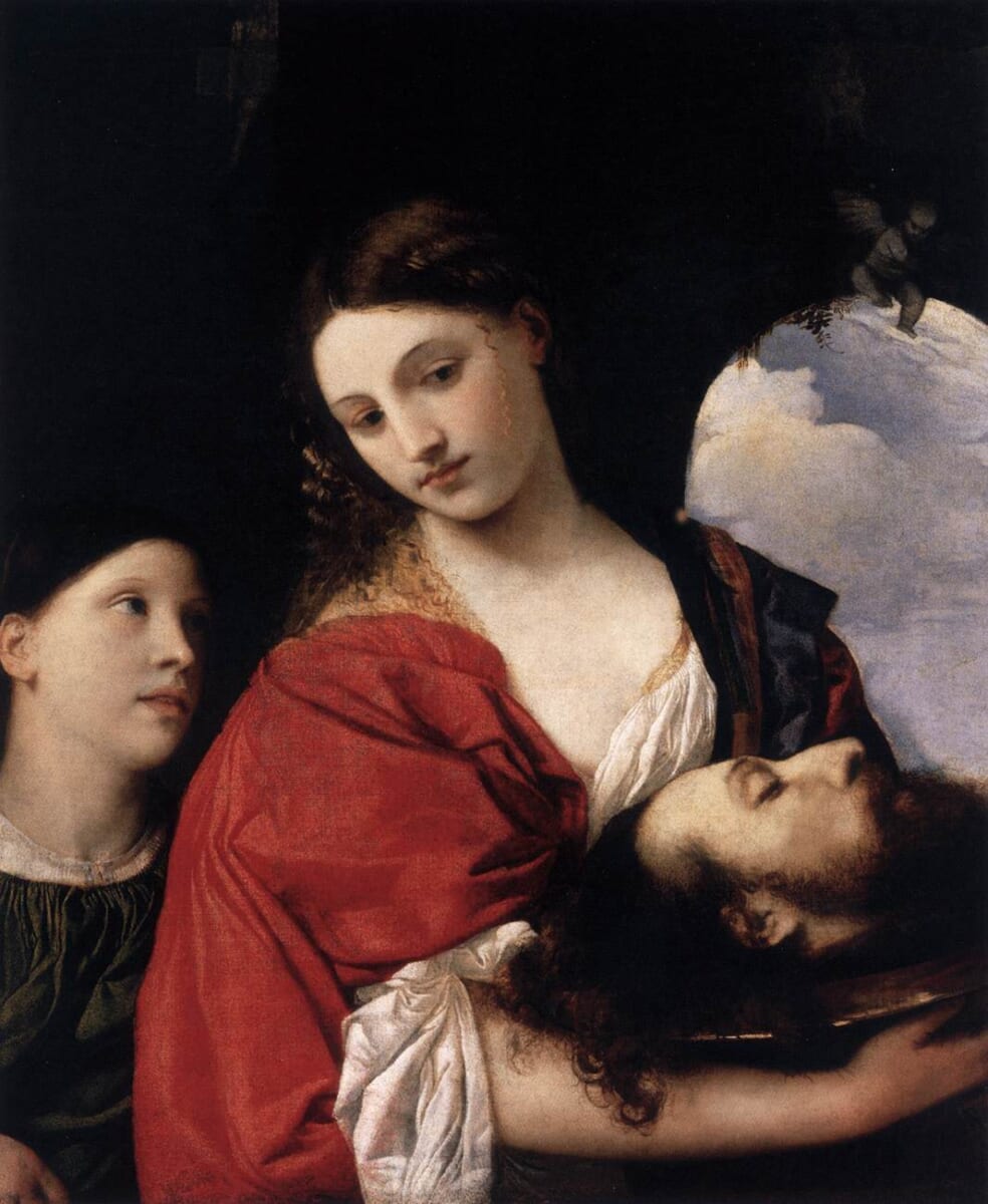 ティツィアーノ〈サロメ〉1515年　イタリア、ローマ〔ドーリア・パンフィーリ美術館〕