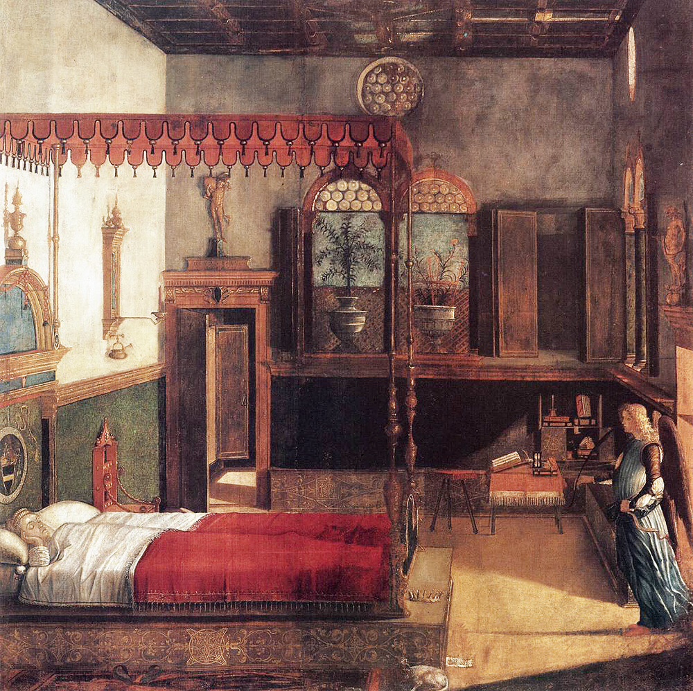 カルパッチョ 〈聖ウルスラの夢〉1495年　イタリア、ヴェネツィア〔アカデミア美術館〕