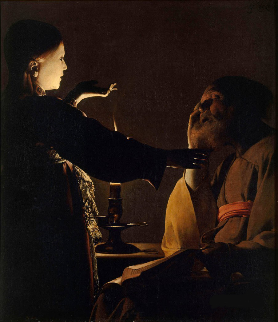 ジョルジュ・ド・ラ・トゥール 〈聖ヨセフの夢〉1642年頃　フランス、ナント〔ナント美術館〕