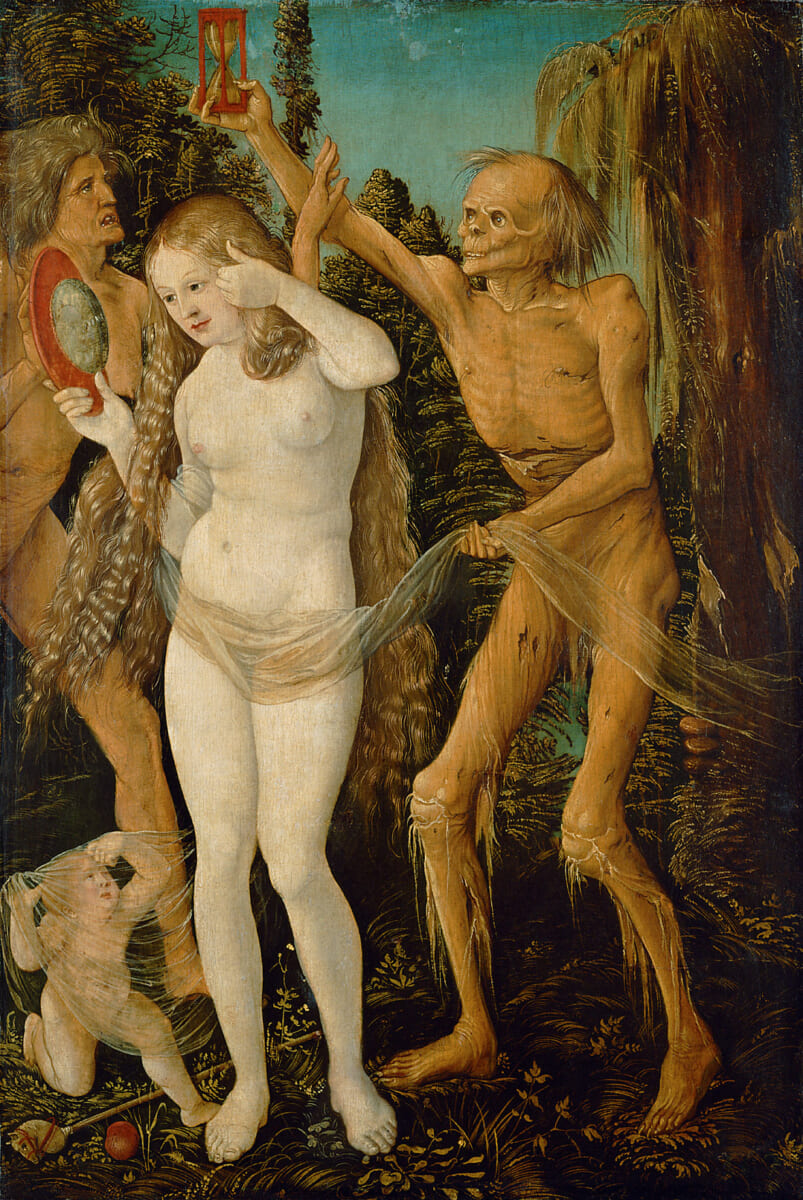 ハンス・バルドゥング・グリーン 〈女の三世代と死〉1510年頃 オーストリア、ウィーン［美術史美術館］