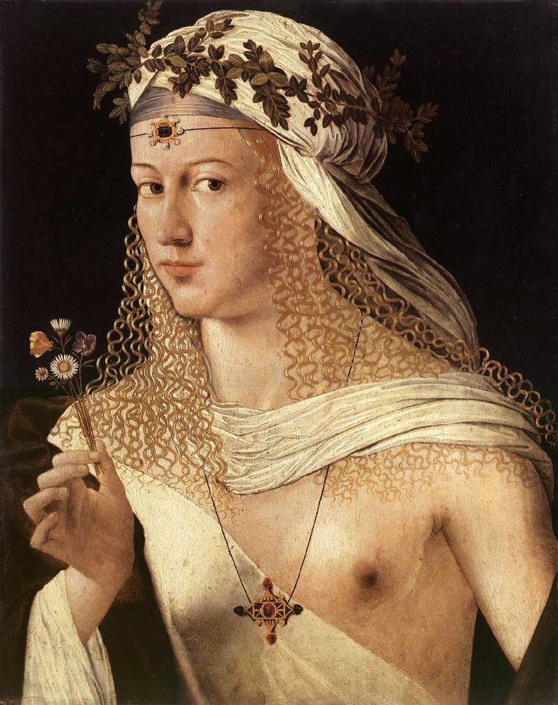バルトロメオ・ヴェネト〈女性の肖像〉1520―25年 ドイツ、フランクフルト・アム・マイン［シュテーデル美術館］