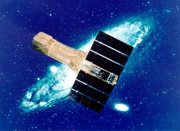 1993年2月に打ち上げられ、2001年3月まで運用された「あすか」　画像提供／JAXA