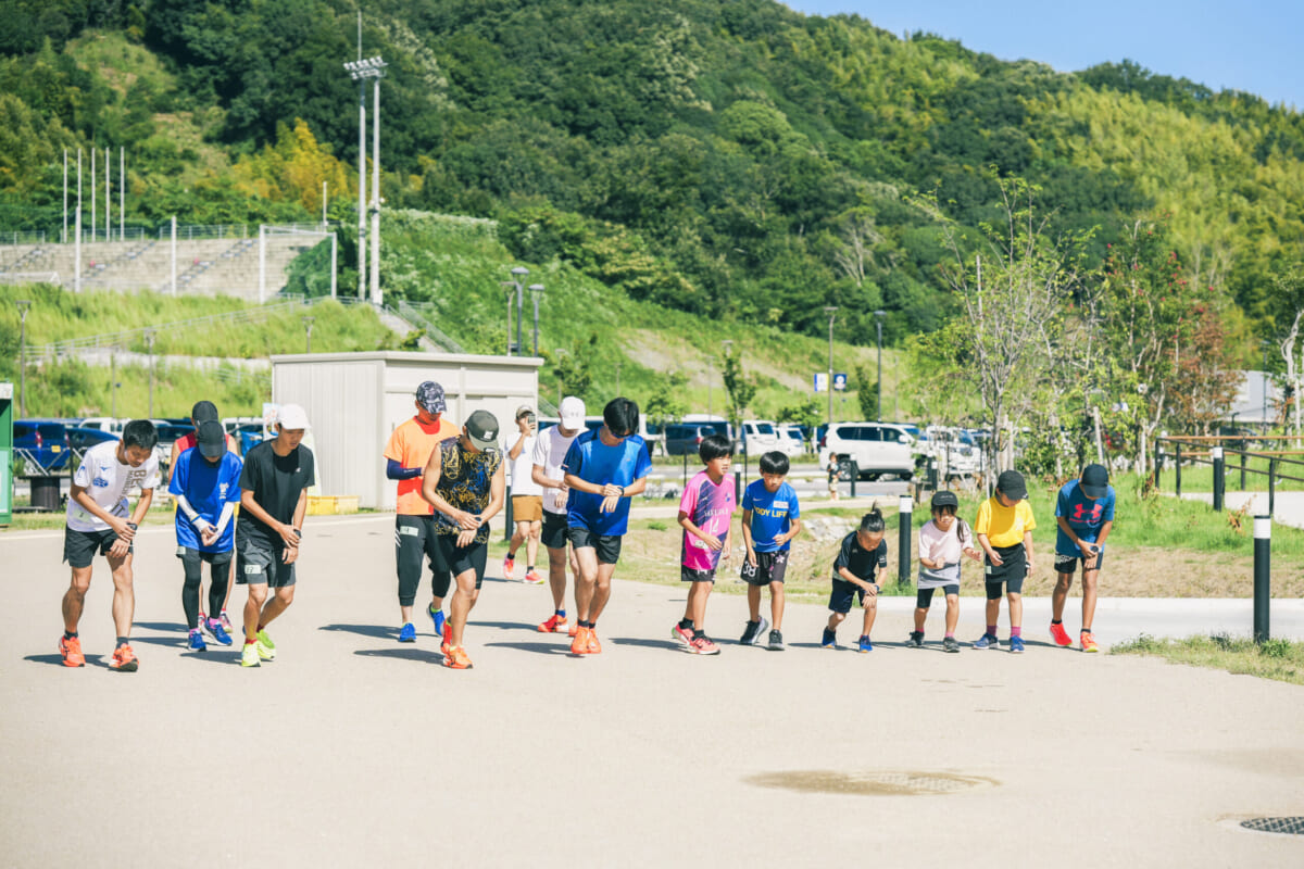 パートナー企業であるアシックスと「里山ランニングイベント」などを定期的に開催している。（写真提供／FC今治）