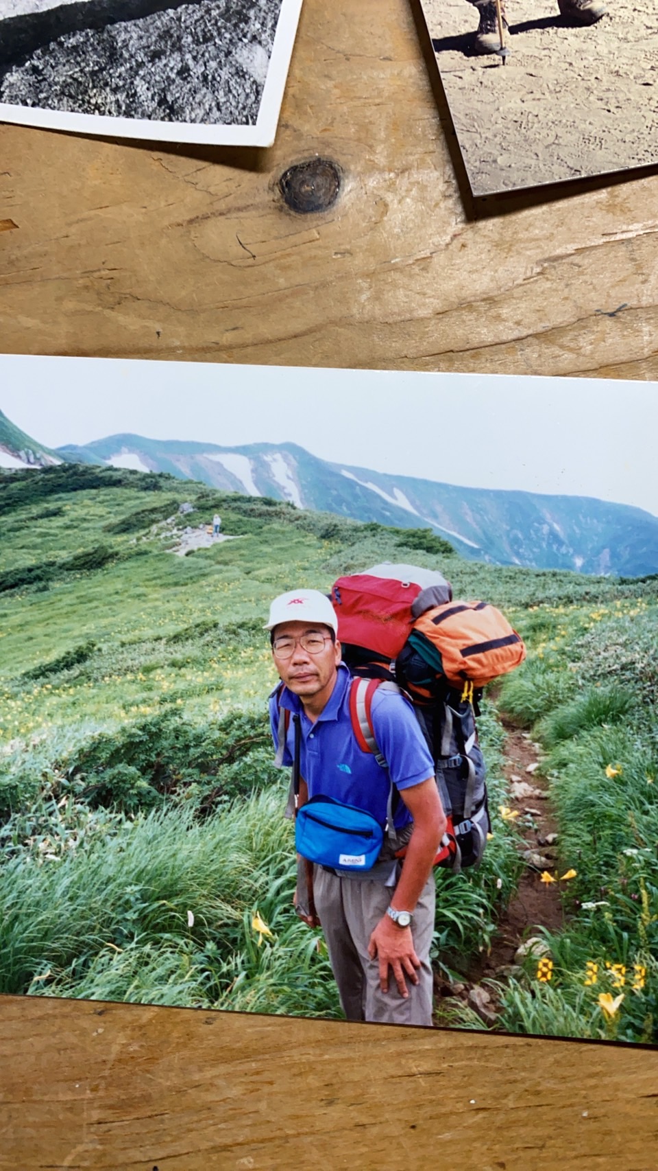 福島、新潟、山形にまたがる飯豊山(標高2105m)登山時。