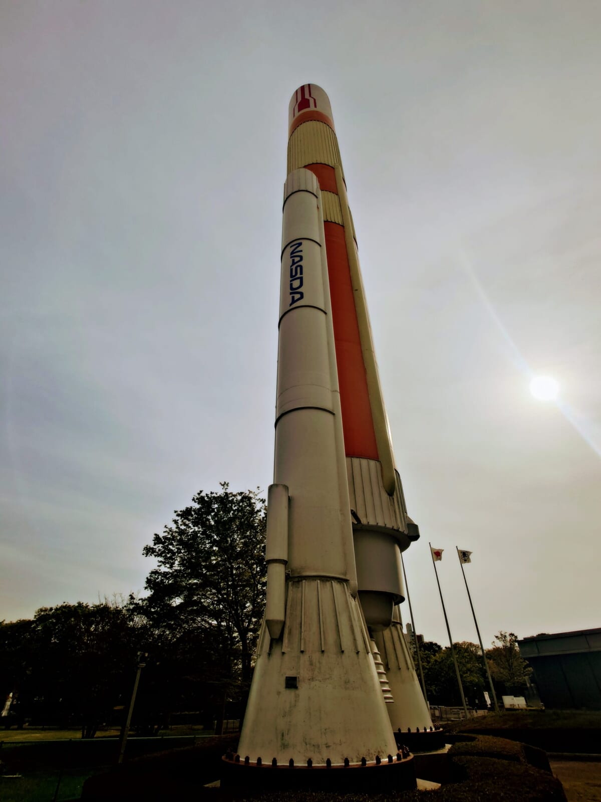 H-Ⅱロケット。「傍で見ると本当に大きくて迫力満点。いつかロケットの打ち上げを見に行くのが夢」。
