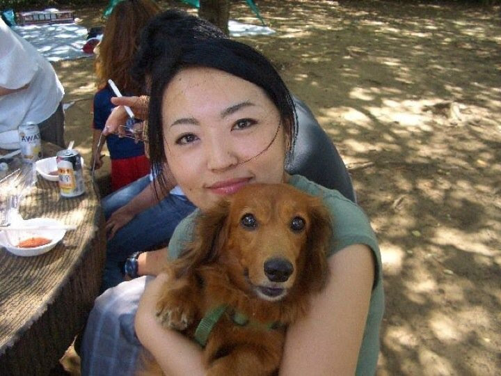 先代犬、ココと。
