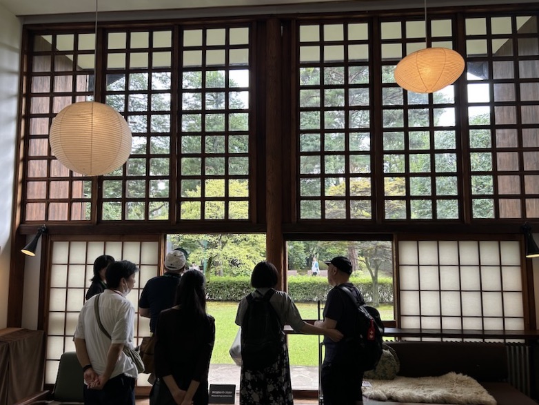 前川國男邸にて 撮影:筆者