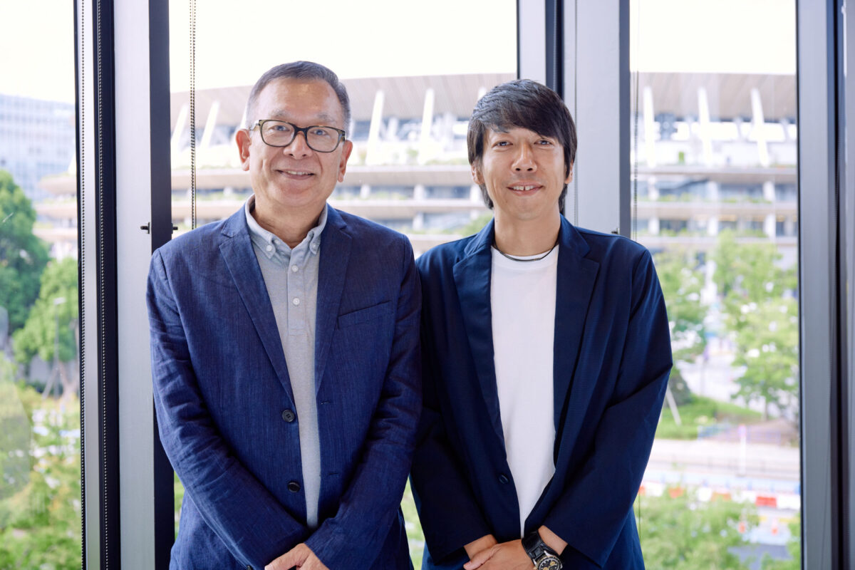 Jリーグのチェアマン、選手の時代から懇意にしている村井さんと中村さん。対面での話は久しぶり。