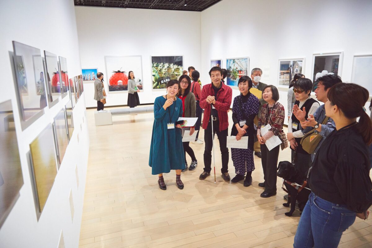 「視覚障害者とつくる美術鑑賞ワークショップ」東京都写真美術館　撮影：中島祐輔