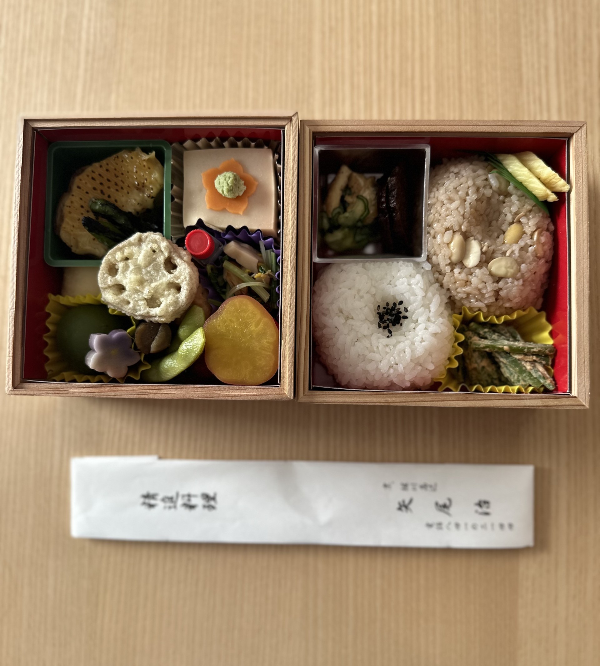 京都にある、精進料理の仕出し専門店「矢尾治」の折詰 写真提供:山脇さん